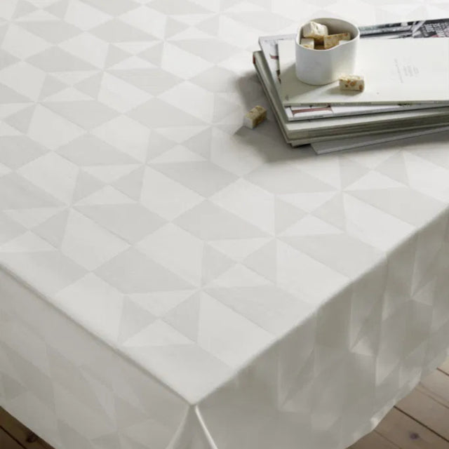 Compliments Wind Damastduk, creme – 140 x 320 cm