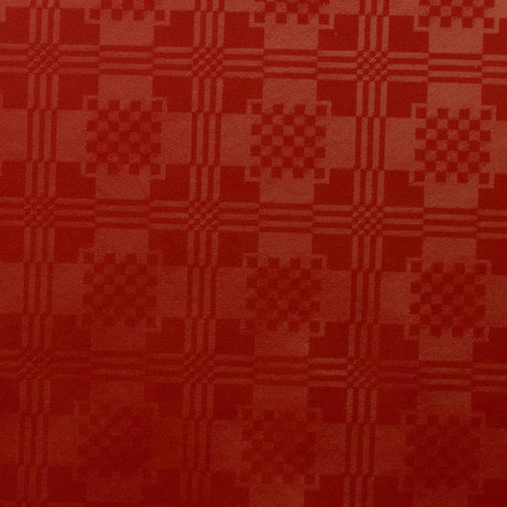 Damast Carre Classic Röd – damastpräglad vaxduk, mönster