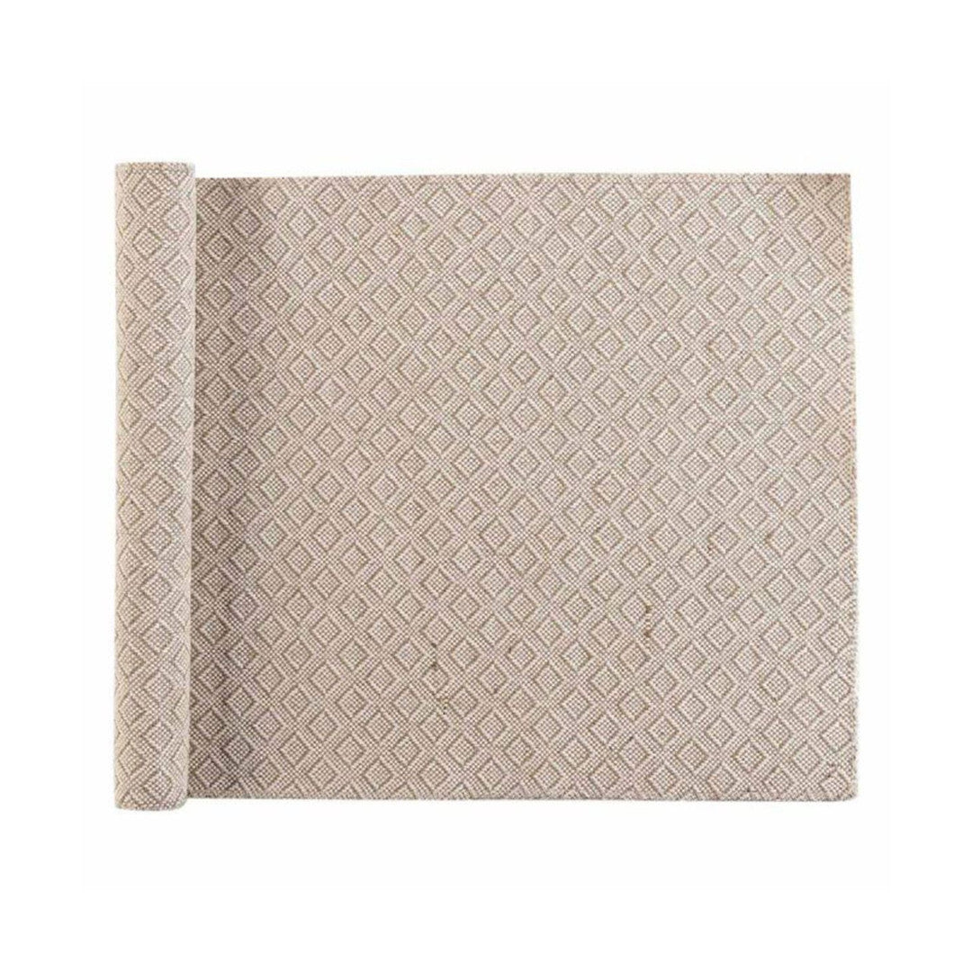 Danity Beige bordslöpare i jute 35 x 140 cm