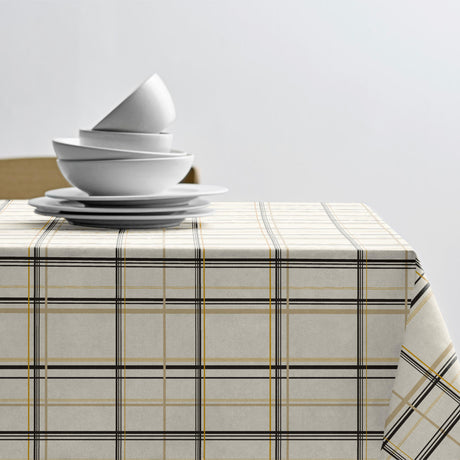 På bordet  Södahl Define Beige/Gold  textilduk