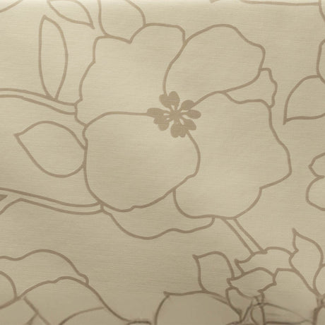 Elegant Blomma – Vaxduk i beige, mönster