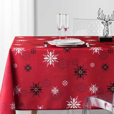 Enchante Red - Julduk med fläckskydd, 150 x 300 cm, dukning