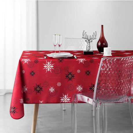 Enchante Red - Julduk med fläckskydd, 150 x 300 cm miljöbild