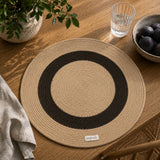 Engholm Thor Rund Bordstablett Coffee/Camel – Liten Cirkel – Ø40 cm