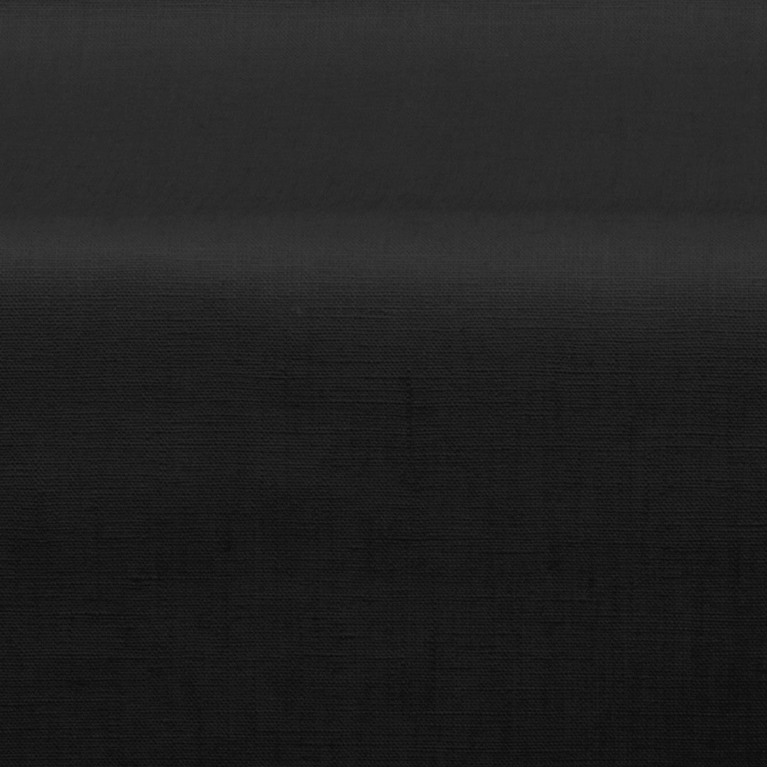 Enfärgad duk i 100 % linne med akrylbeläggning - 140 cm bred - Svart