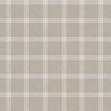 Fade Taupe - Vaxduk med rutor i fin linne-look närbild