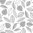 Feuillette Black Glitter - Kraftig genomskinlig vaxduk med streck blad och glittereffekt