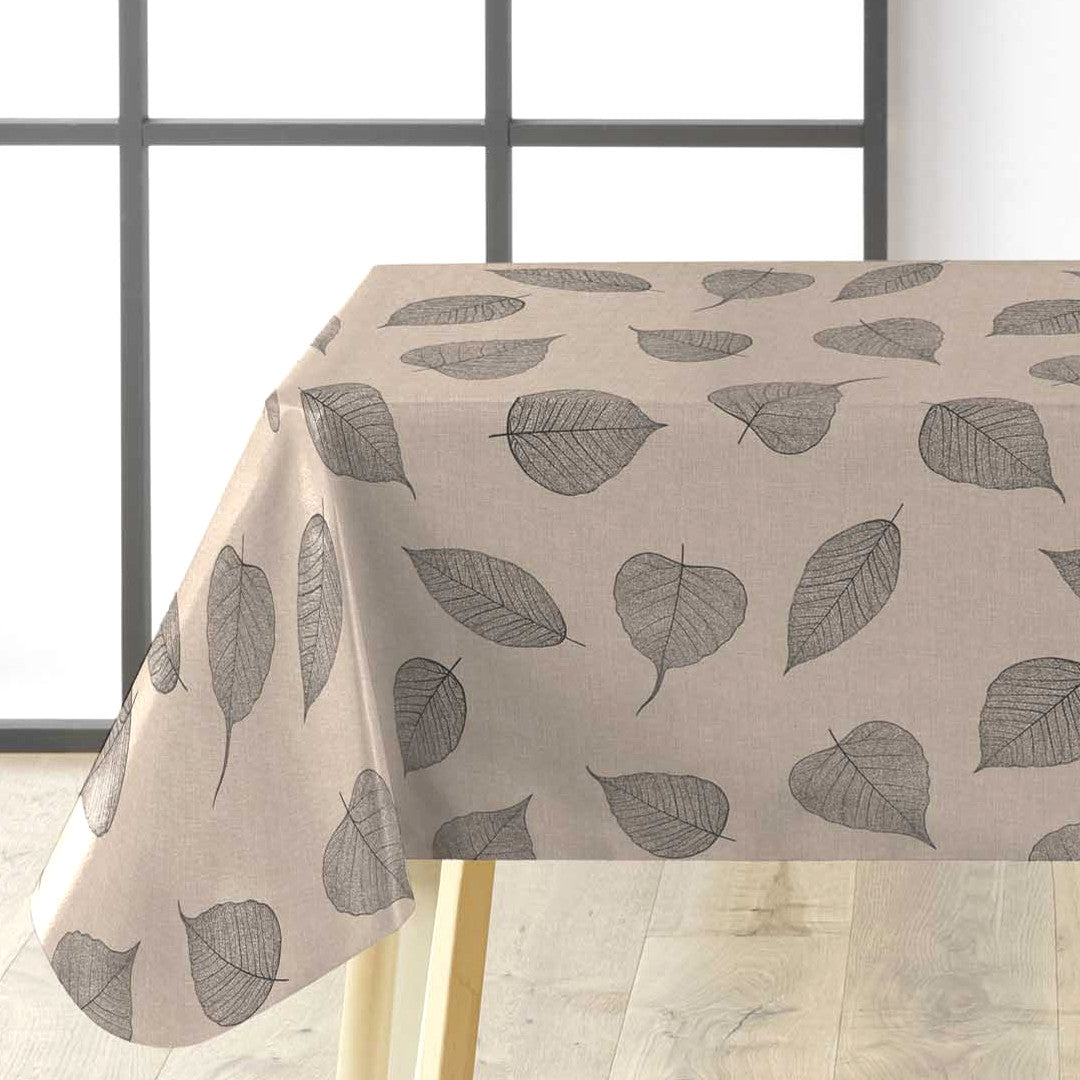 Textillia Feuillys Linen vaxduk med naturfärgad bas