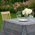 Fleurs Des Champs Antracit - Rektangulär provenceduk 160 x 160 cm