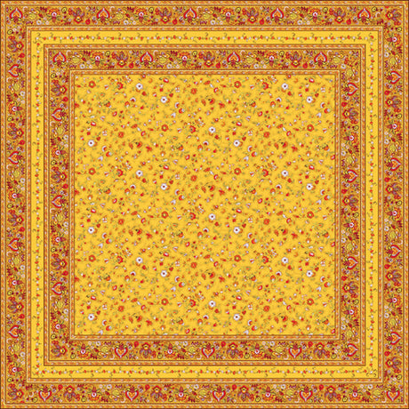 Fleurs Des Champs Gul - Rektangulär provenceduk 160 x 250 cm, motiv