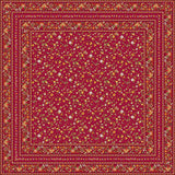 Fleurs Des Champs Röd - Rektangulär provenceduk 160 x 250 cm, motiv