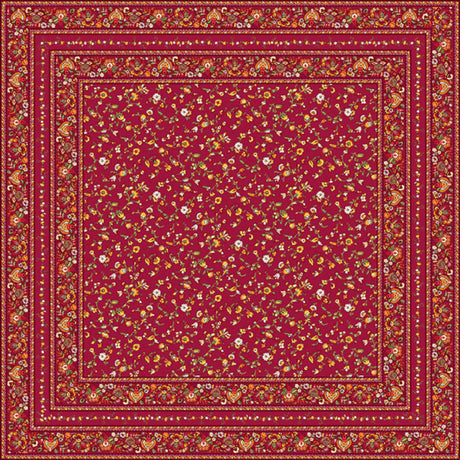 Fleurs Des Champs Röd - Rektangulär provenceduk 160 x 300 cm, motiv