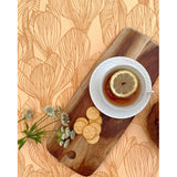 Flora Golden - Notes by Susanne Schjerning - textilvaxduk med glidskydd