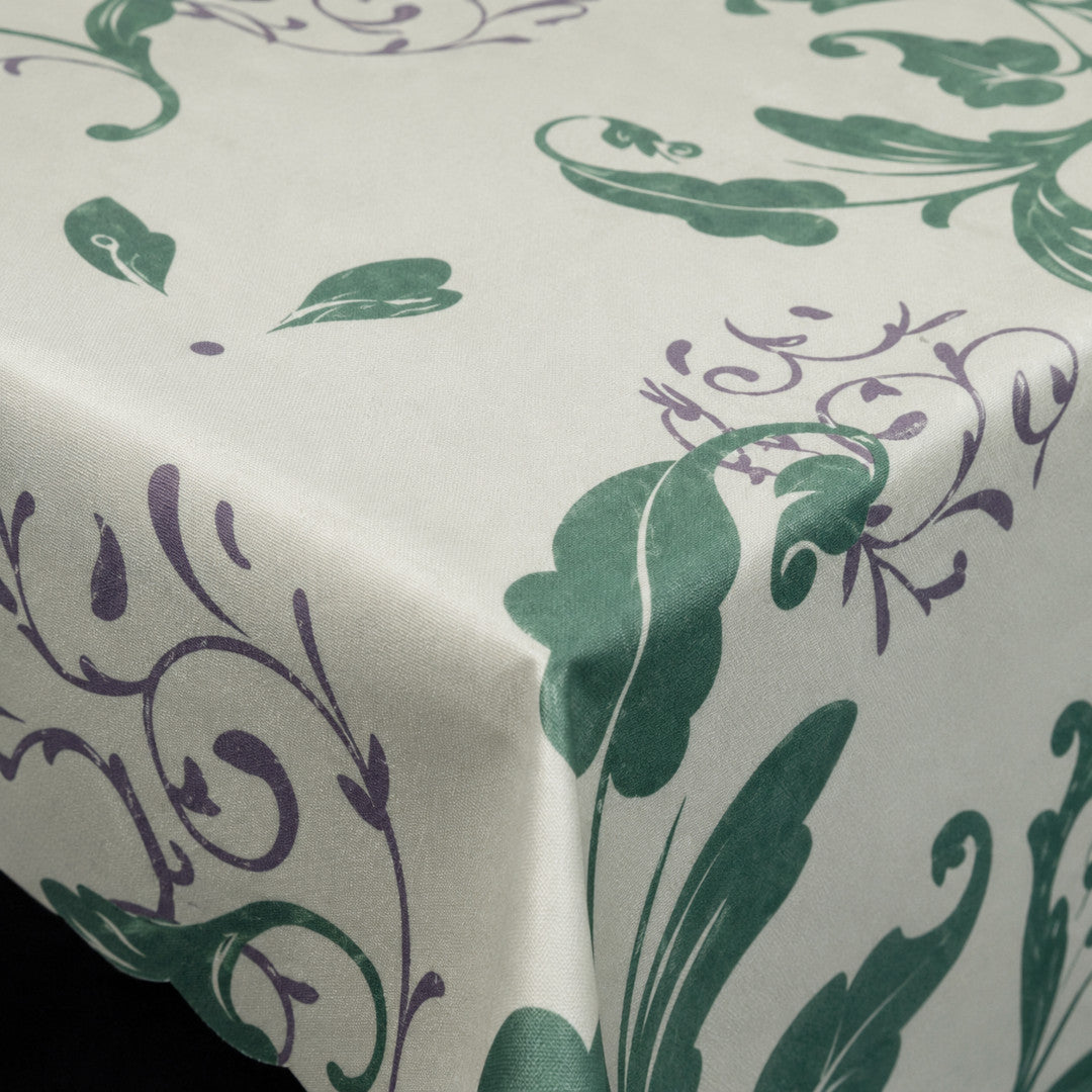 Friedola Floralia bordsduk 130 x 160 cm – Creme/Grön/Lila
