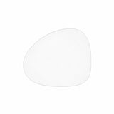 Genomskinlig bordstablett i 2,0 mm klar plast – Curve 46 x 40 cm, modell