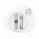 Genomskinlig bordstablett i 2,0 mm klar plast – Curve 46 x 40 cm