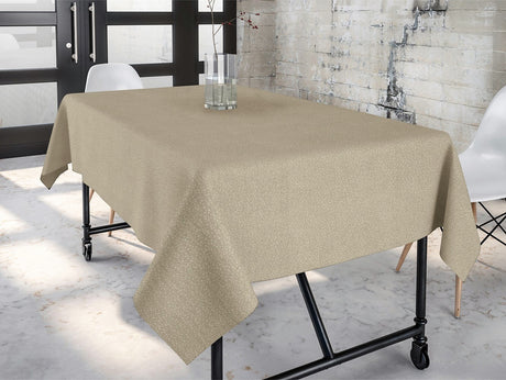Goya Beige – Jacquardvävd textilvaxduk, 180 cm bred