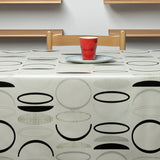 Grafiskt Lug – Vaxduk med grafiska cirklar, mönster