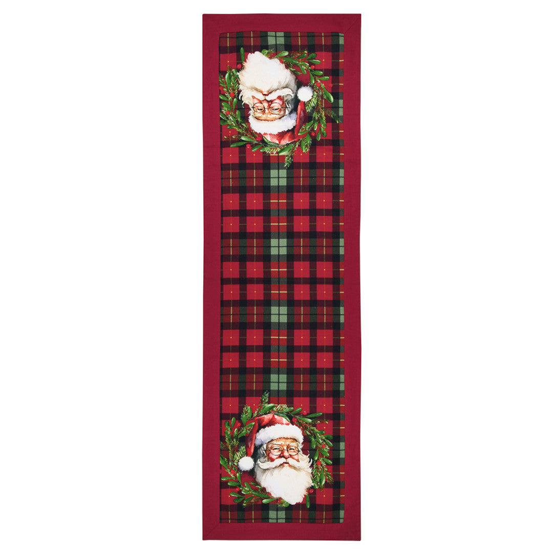 Harold Bordeaux julbordslöpare med jultomte 45 x 150 cm, motiv