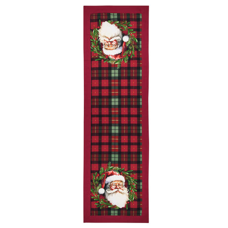 Harold Bordeaux julbordslöpare med jultomte 45 x 150 cm, motiv