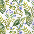 Isabo Grön - Textilvaxduk med blommor och blad