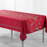 Isadora Red - Julduk med fläckavvisande behandling, 150 x 300 cm