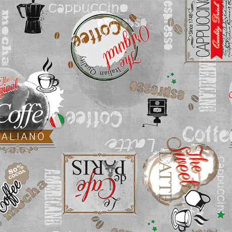 Italian Coffee House - Vaxduk med kaffemotiv