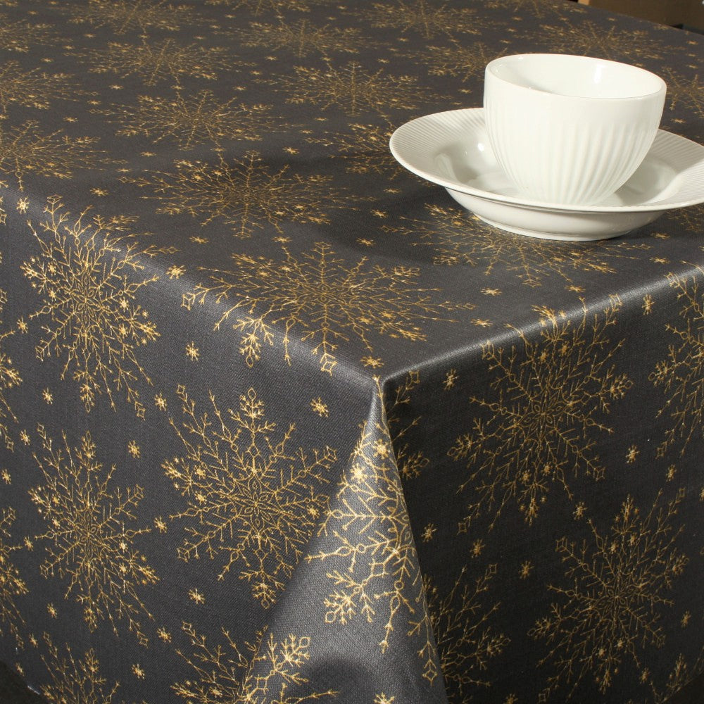 Jul Textilvaxduk - Starfreeze Antracit - 155 cm bred