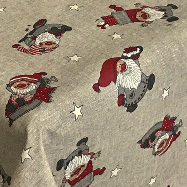 Juledug Simone grå/hvid, flot akryldug til jul, nytår og vinteren iøvrigt