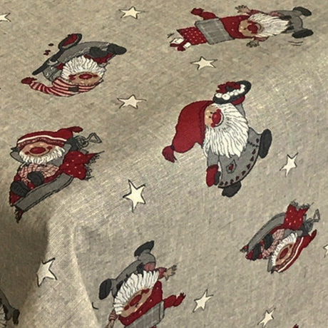 Juledug Simone grå/hvid, flot akryldug til jul, nytår og vinteren iøvrigt