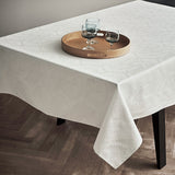 Juna Lea Vit Jacquard Damastduk – 150 x 220 cm