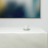 Klassiska rutor – Vaxduk i vit, miljöbild