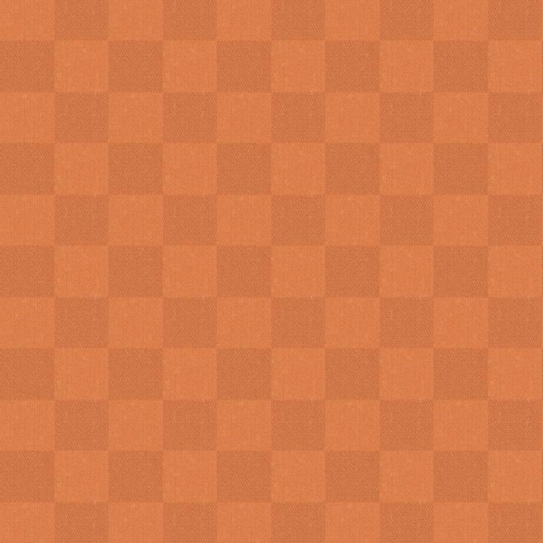 Klassiska rutor – Vaxduk i varm orange