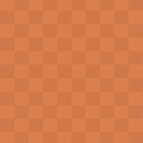 Klassiska rutor – Vaxduk i varm orange