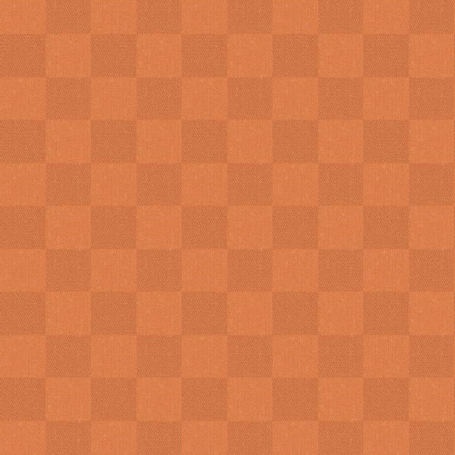 Klassiska rutor – Vaxduk i varm orange