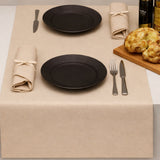 Konstläder Noblessa bordslöpare - Extra kraftig Dinner 4 two - 50 x 140 cm - Creme