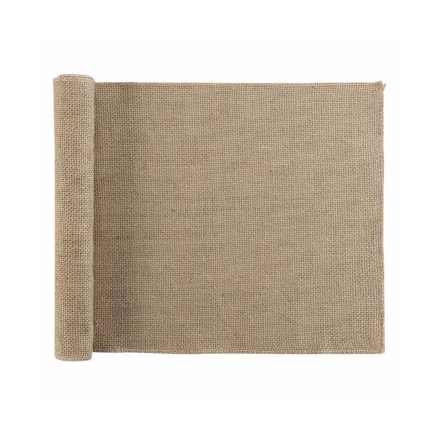Leny Beige bordslöpare i jute 35 x 140 cm