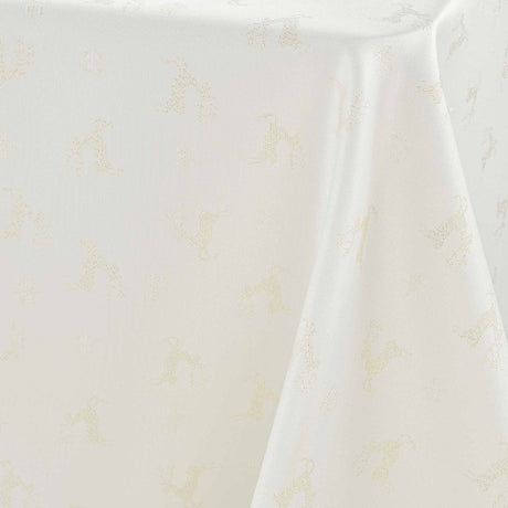 Les Rennes Metallic Natural 140 x 250 cm, julduk närbild metall ren