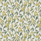 Limones Green - Vaxduk med citronmönster och linnelook, mönster