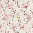 Magnolia Blossom – textilvaxduk i linnelook med magnoliablommor