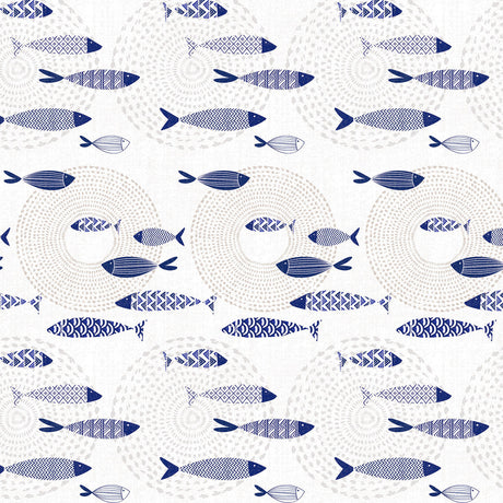 Marlin Wave – Vaxduk med blåa fiskar