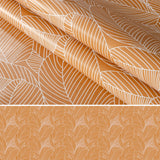 Mathilda ljus brun/beige - Vaxduk med streckblad