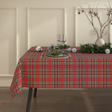 Miljöbild av Julbordsduk Tartan Röd