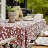 Mimosa Coffee Brown – Södahl textilvaxduk i 100 % bomull med glidskydd