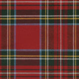 Julbordsduk Tartan Röd  närbild