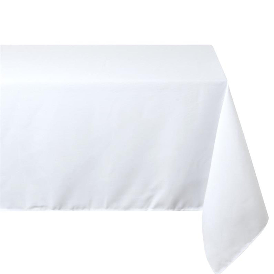 Nelson, enfärgad rektangulär duk med fläckavvisande behandling 145 x 200 cm - Vit, modellbild