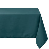 Nelson, enfärgad rektangulär duk med fläckavvisande behandling 150 x 300 cm - Petroleumblå, modell