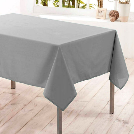 Nelson, enfärgad rektangulär duk med fläckskydd 145 x 300 cm - Grå