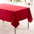 Nelson, enfärgad rektangulär duk med fläckskydd 145 x 300 cm - Röd