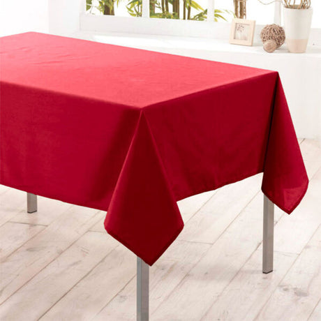Nelson – enfärgad rektangulär duk 145 x 240 cm med fläckskydd – Röd